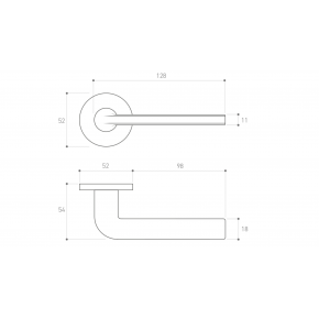 Bella R Slim Mosiądz Satyna Metal-Bud